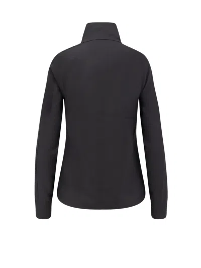 Y-3 High Collar Long Sleeve Sweatshirt Jacket In Black