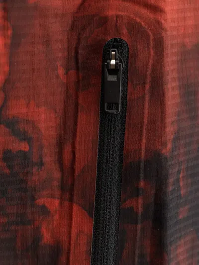 Y-3 X Adidas Aop Drawstring Hooded Jacket In Red