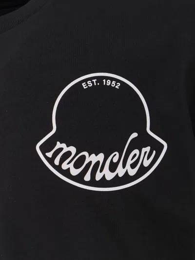 Moncler Archive Line Logo T Shirt In Blue