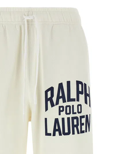 Polo Ralph Lauren Cotton Joggers With Elastic Waistband And Pockets In Neutral