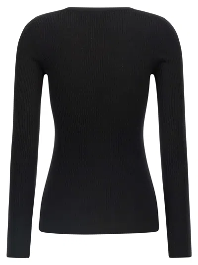 Theory Ribbed Sweater In Black