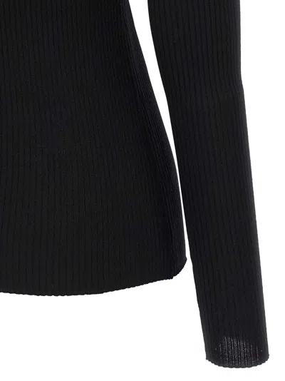Theory Ribbed Sweater In Black