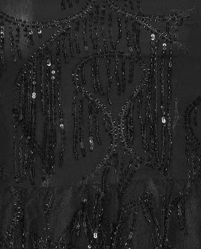 Rotate Birger Christensen Albertina Sequined Strapless Top In Black