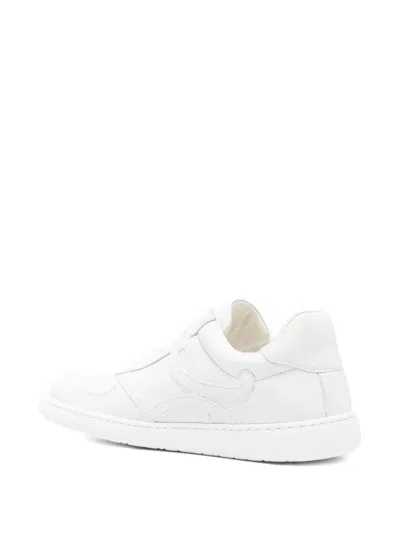 Loewe Jambo Sneaker In Soft Grained Calfskin Sneakers White In White