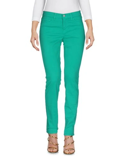 J Brand Denim Pants In Emerald Green
