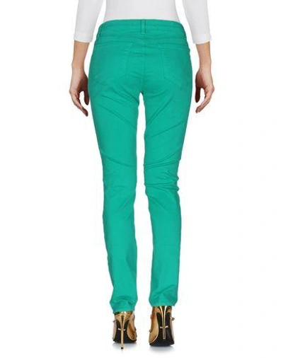Shop J Brand Denim Pants In Emerald Green