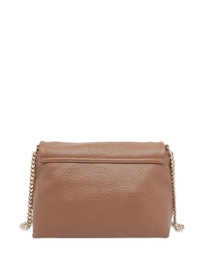 Liu •jo Crossbody Bag With Chain And Flap In Brown