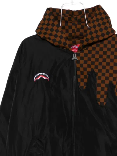 Sprayground Zip-up Bomber Jacket In Black
