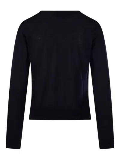 Daniele Fiesoli Asymmetric-hemline Wool Top In Blue