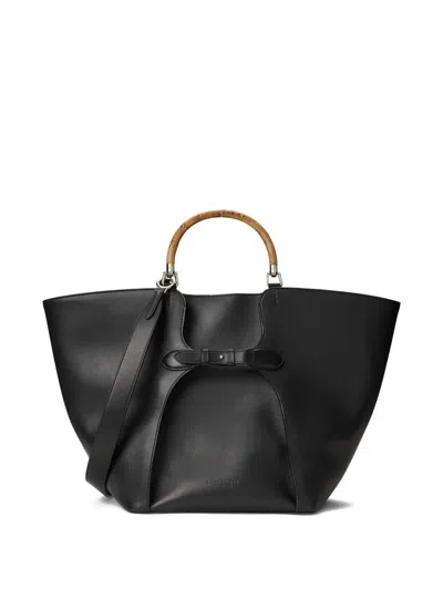 Ralph Lauren Leather Ralph Tote Bag In Black