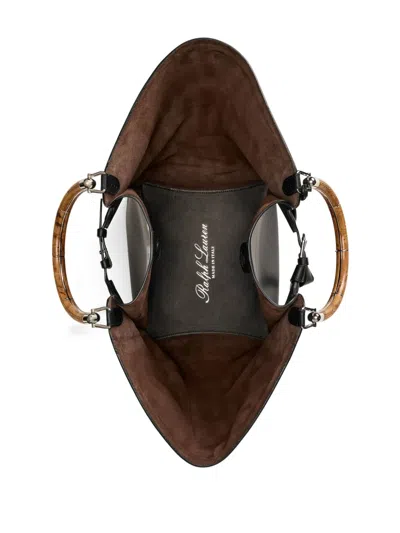 Ralph Lauren Leather Ralph Tote Bag In Black