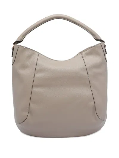 Liu •jo Structured Logo Tote Bag With Shoulder Strap In Gray