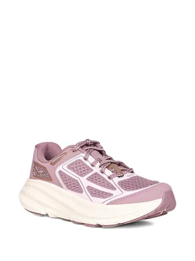 Hoka Clifton One9 Lace-up Mesh Sneakers In Pink
