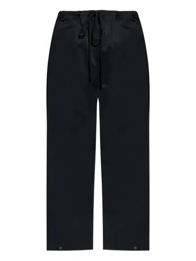 Essentials Drawstring-fastening Trousers In Black