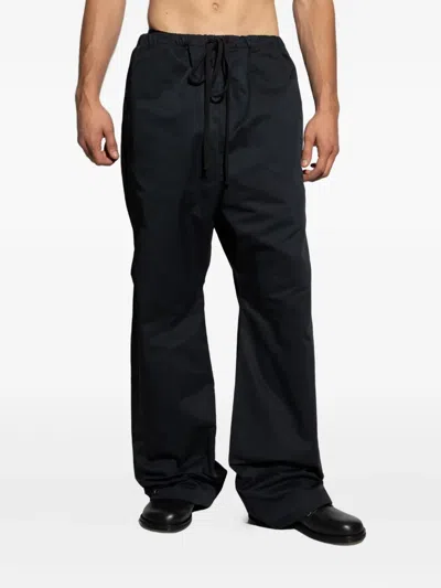 Essentials Drawstring-fastening Trousers In Black