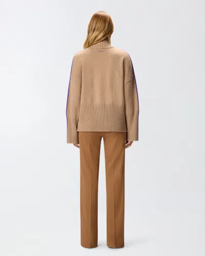 Pinko Pull Large À Col Montant In Brown