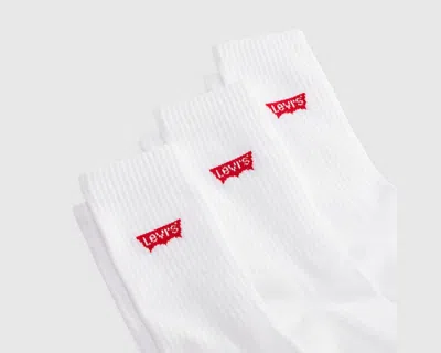 Levi's Regular Cut Socks (3-pack) In White