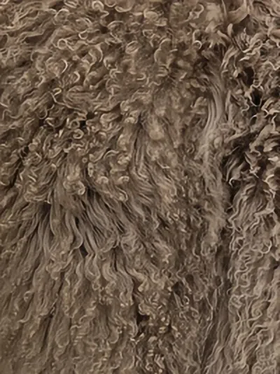 Sword 6.6.44 Mongolia Short Fur Jacket In Brown