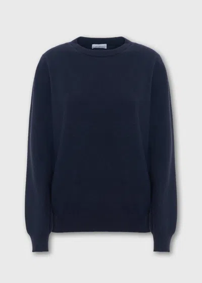 Malo Maglione Girocollo In Cashmere In Blue
