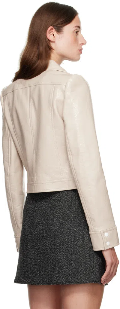 Courrèges Courreges Re Edition Jacket In Coated Cotton In Neutral