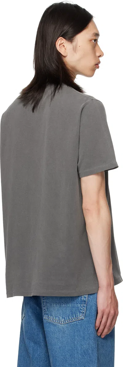 Our Legacy Mens Worn Black Boxy Short-sleeve Cotton-jersey T-shirt In Gray