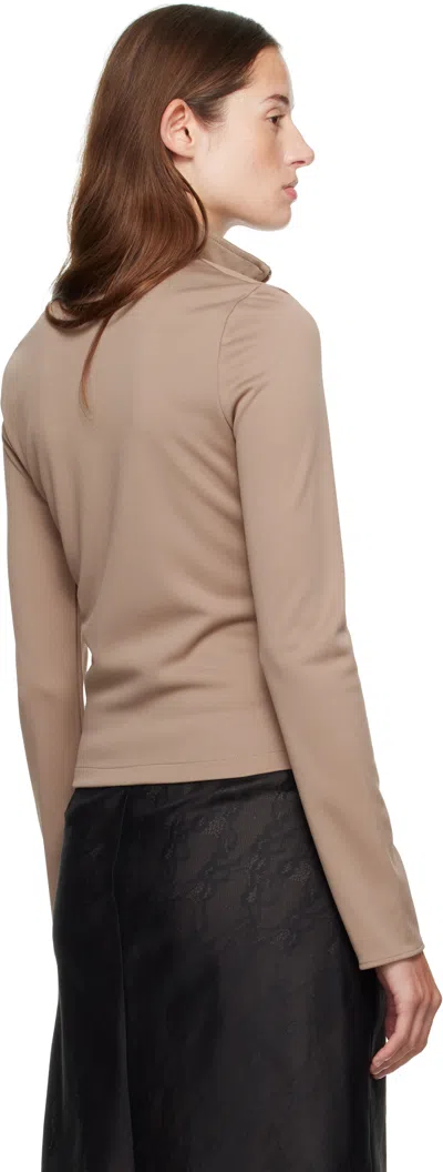 Courrèges "biker" Jacket In Brown