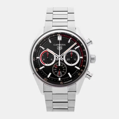 Pre-owned Tag Heuer Carrera Chronosprint X Porsche Rallye Limited Edition Cbs2015.eb0381 In Black