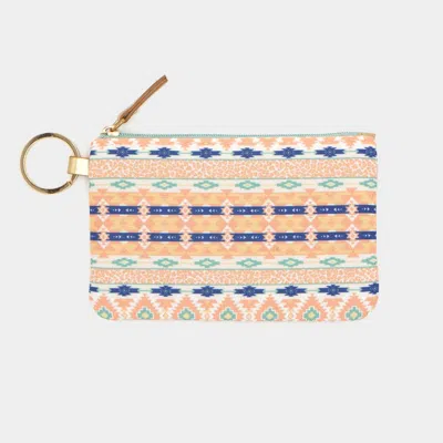 Fashnzfab Boho Aztec Patterned Id Wallet Detachable Lanyard In Multi
