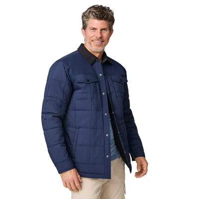 Free Country Mens Midweight Shirt Jacket In Blue