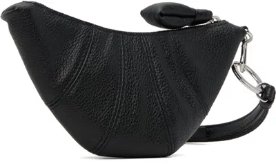 Lemaire Black Cross-body Croissant Coin Pouch In Black