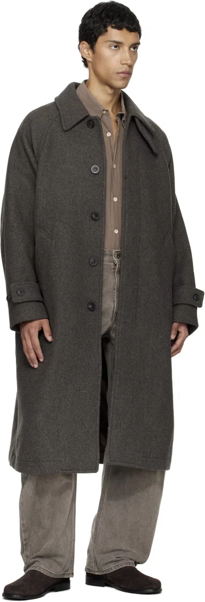 Coor Gray Embossed Washed Jeans In Gray