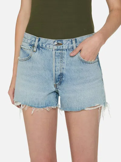 Frame The Dare High Waist Denim Cutoff Shorts In Reason