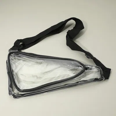 Fashnzfab Transparent Triangular Sling Bag / Fanny Pack In Multi