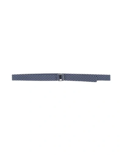 Dsquared2 Fabric Belt In Dark Blue
