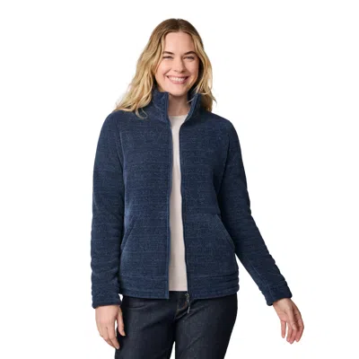 Free Country Womens Fleece Lightweight Jacket In Blue