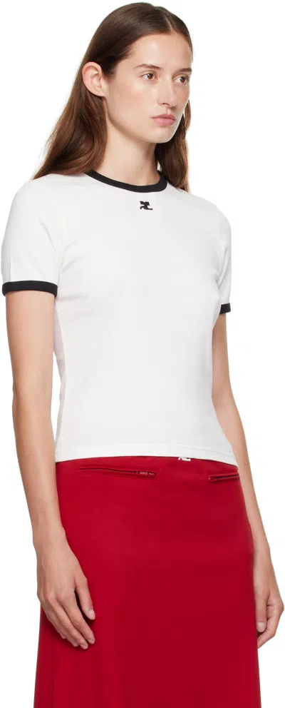 Courrèges Courreges T-shirt Woman In White