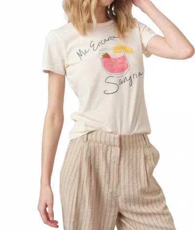 Project Social T Sangria Short Sleeve Top In Oat In Neutral