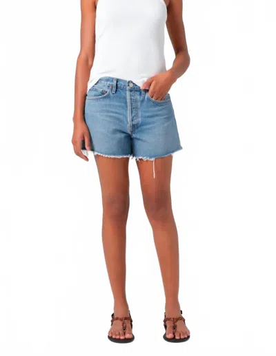 Agolde Parker Long Short Loose Fit Vintage In Fairway In Blue