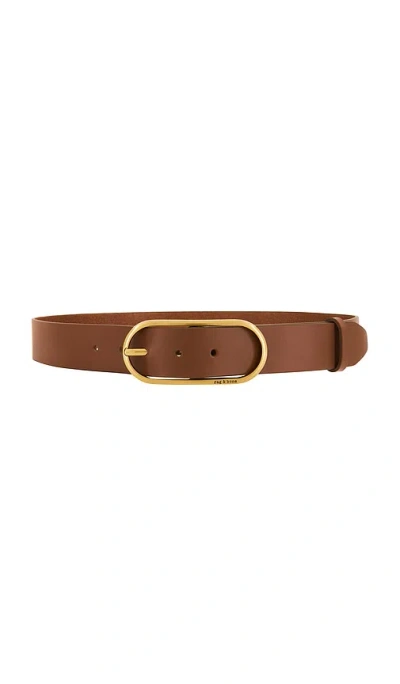 Rag & Bone Rounded Rebound Belt In Gold