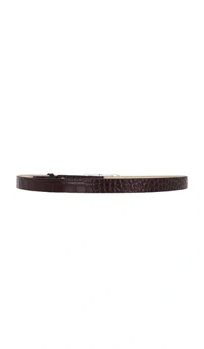 Rag & Bone Duo Rounded Rebound Belt In Black