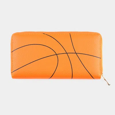 Fashnzfab Basketball Wallet In Orange