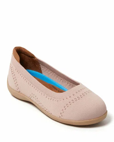 Dearfoams Misty Ballet Flat In Pink