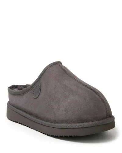 Dearfoams Fireside By  Men's Grafton Genuine Shearling Clog Slipper In Multi