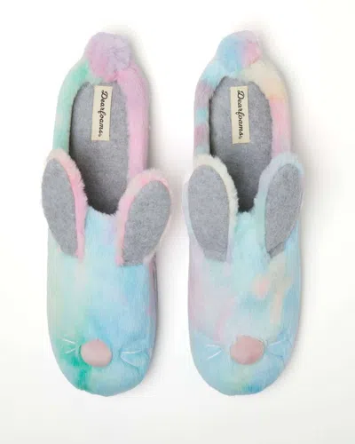Dearfoams Unisex Adult Easter Bunny Fuzzy Clog House Slipper In Multi