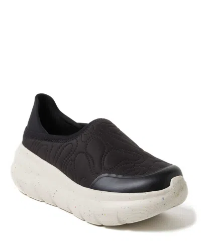 Dearfoams Men's Tahoe Closed Back Slip-on Sneaker In Black