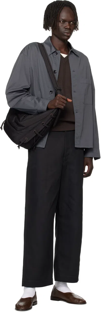 Lemaire Brown Medium Soft Game Bag In Brown