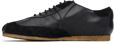Stefan Cooke Black Slashed Trainer Sneakers In Black