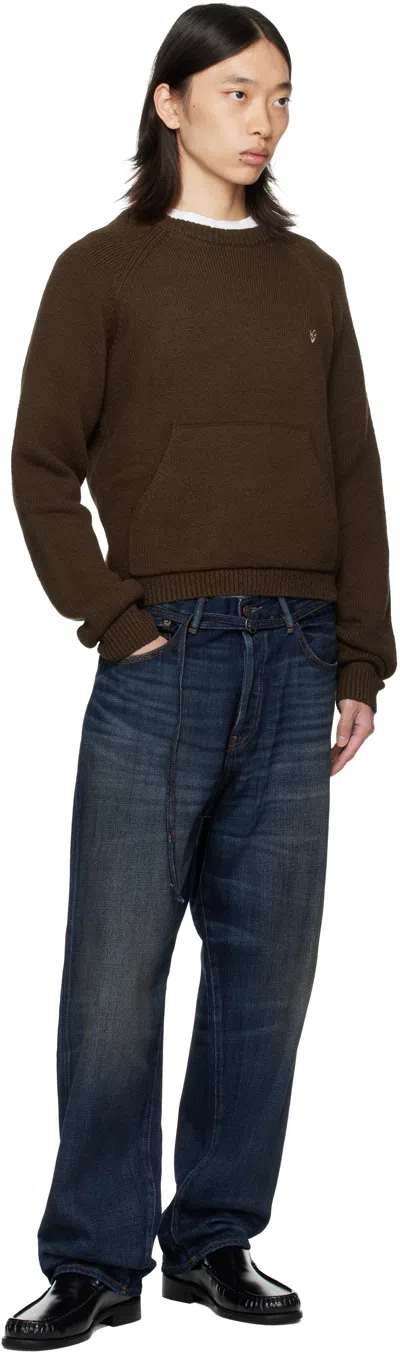 Acne Studios Navy 1991 Toj Jeans In Blue