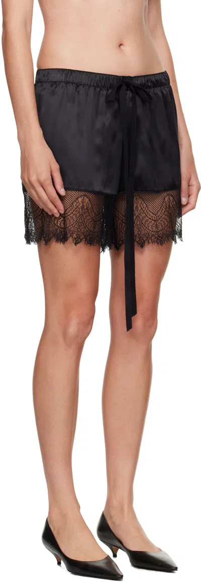 Ann Demeulemeester Vere Micro Boxer With Lace In Black