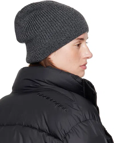 Courrèges Gray Ac Light Wool Beanie In Gray